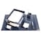 Dacasso Navy Blue 8-Piece Leather Desk Set, Bonded Leather DF-5003 - alternate 2